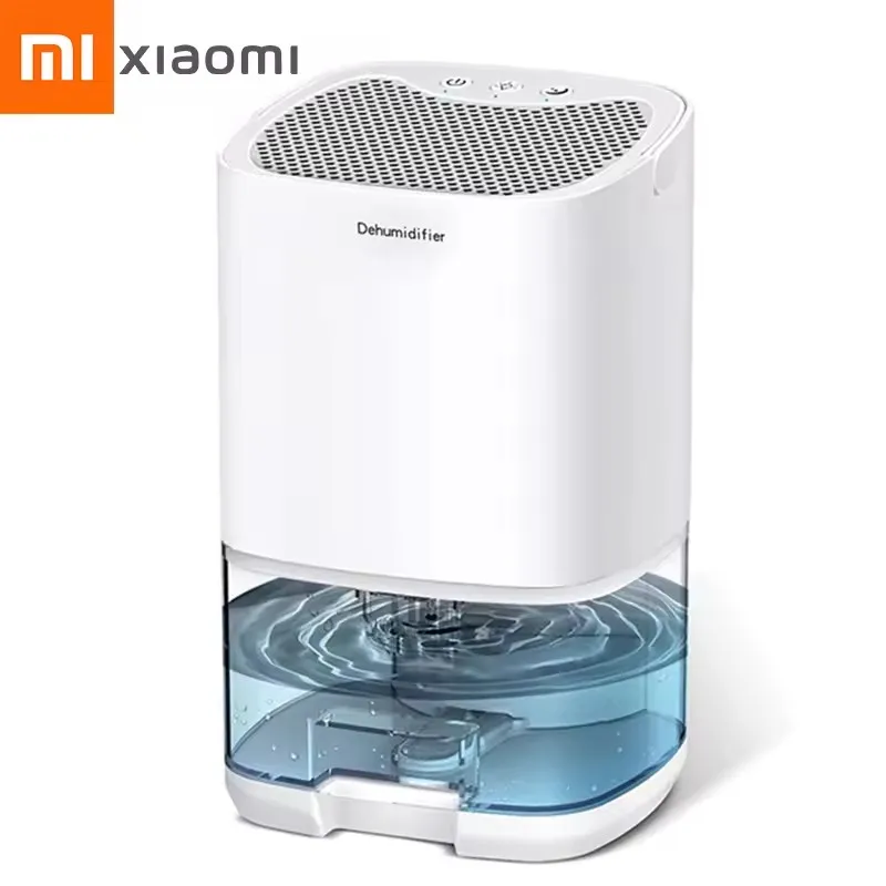 Osuszacz powietrza Xiaomi z zbiornikiem na wodę 1000 ml, 2 w 1, cichy pochłaniacz wilgoci z podstawowym filtrem powietrza, do domu, pokoju, kuchni