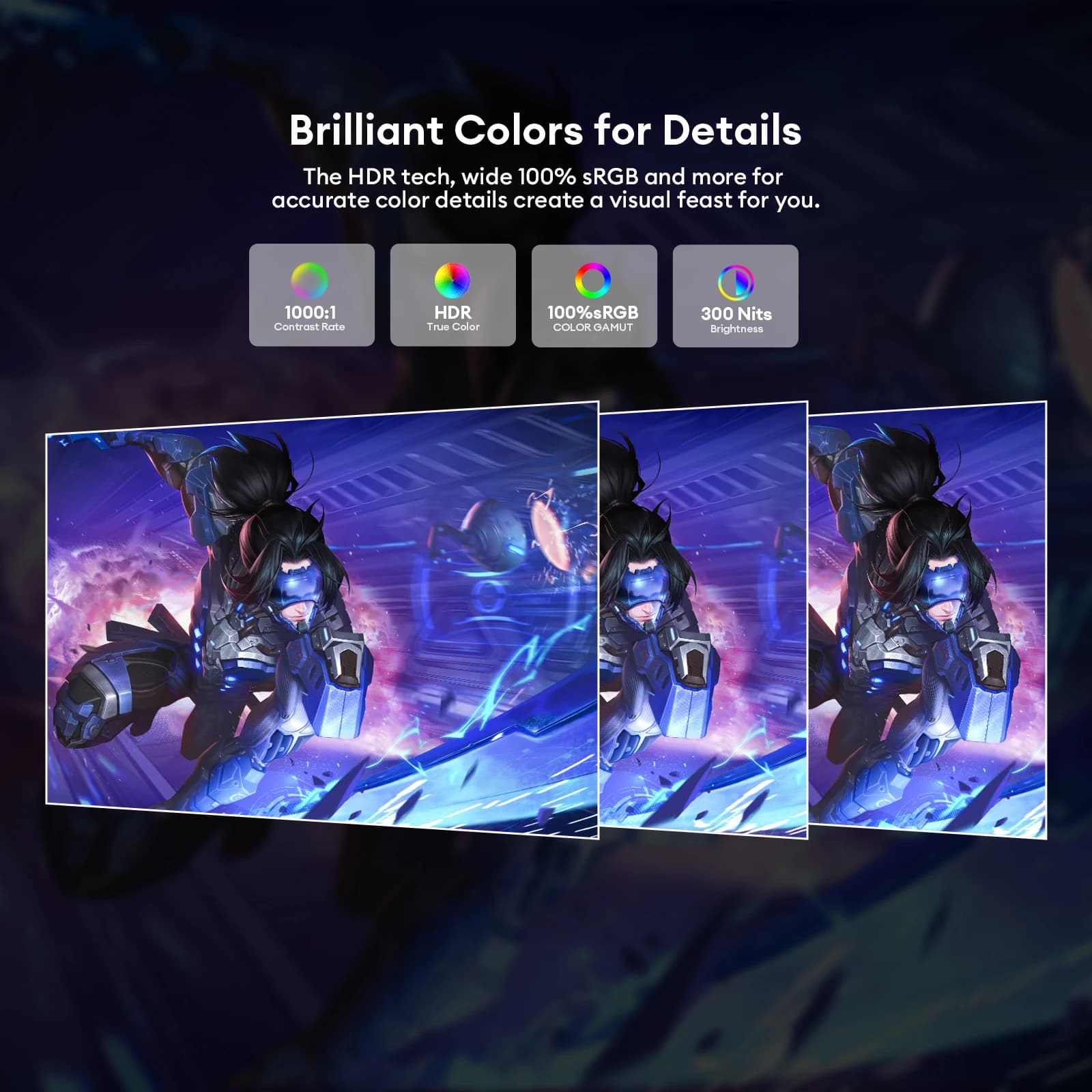 EUSLAP 15,6" FHD 100% sRGB 300 nitów Ultra cienka konstrukcja z tylną podstawką Przenośny monitor do telefonu Laptop do gier