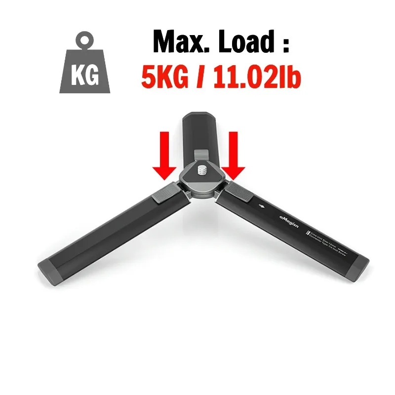 Statyw aMagisn Metalowy ze Stopu Aluminium do GoPro Hero/DJI OSMO/Insta360 Akcesoria do Statywów Kamer Sportowych ze Śrubą 1/4