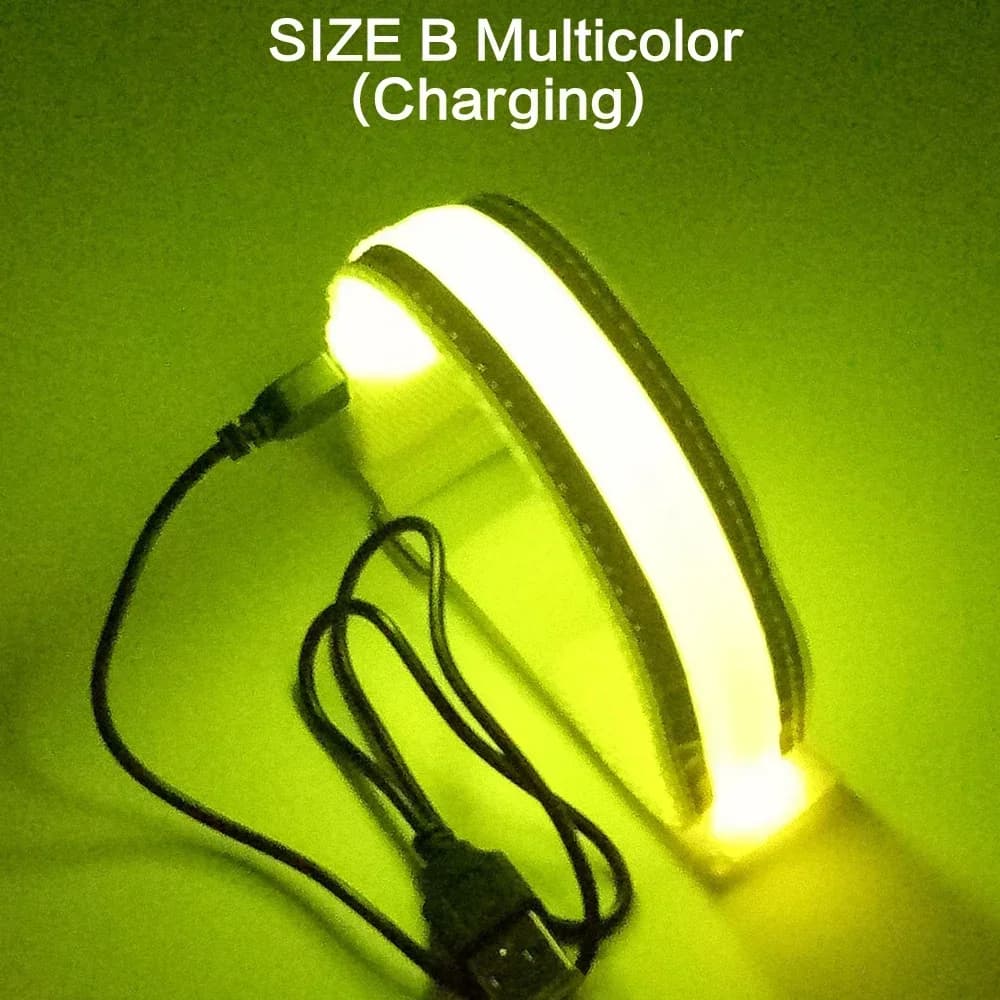 Opaska do biegania na świeżym powietrzu w nocy — ładowana przez USB dioda LED, odblaskowa opaska bezpieczeństwa do jazdy na rowerze i biegania